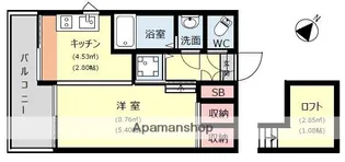 ソフィア高宮B館【9階】の間取り
