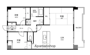 グランドアビタシオン平尾【5階】の間取り
