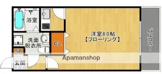 エステートモア天神倶楽部【12階】の間取り