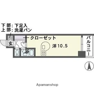 キャメロットパークビュー【2階】の間取り