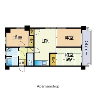ウェルス荒江【4階】の間取り