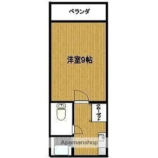 クローネハウゼ室見【1階】の間取り