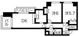 ニッセイ・ディーセント小笹【4階】の間取り