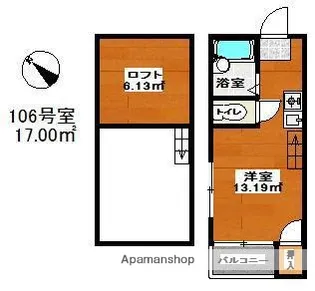 ニューパレス24【1階】の間取り