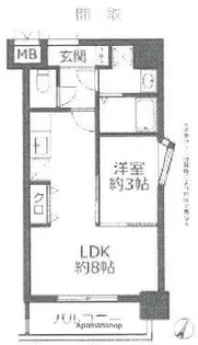 ハディー高砂1番館【5階】の間取り