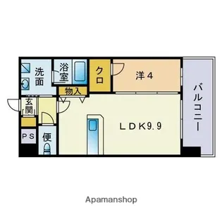 サムティ博多SOUTH【4階】の間取り