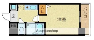 ピュアドーム天神アクロス【9階】の間取り