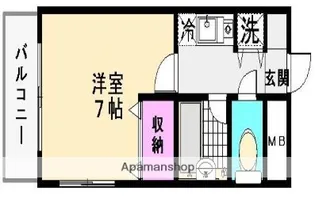 ラスティング三宅【2階】の間取り