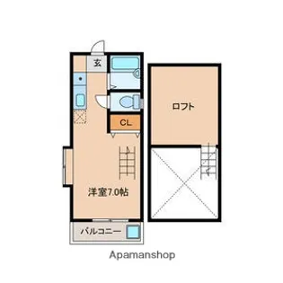 マキシム別府【1階】の間取り