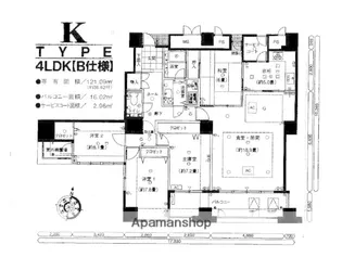 アトモスももち【18階】の間取り