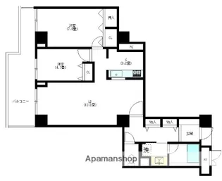 アトモスももち【9階】の間取り