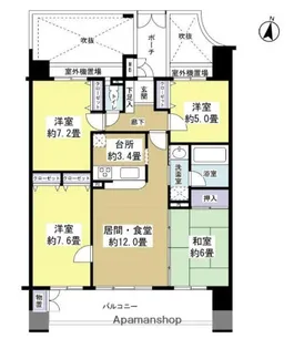 サンリヤン小笹【3階】の間取り