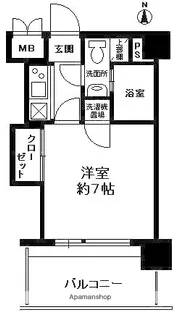 エステートモア博多グランA・B棟【5階】の間取り