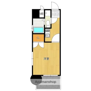 エステートモア博多グランA・B棟【6階】の間取り