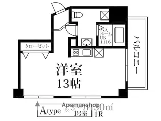 プレイン美野島(旧エスパーズ美野島)【6階】の間取り