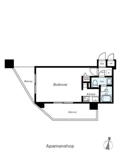 ピュアドーム博多ファインビュー【7階】の間取り