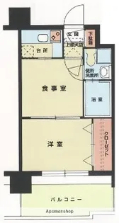 エステート・モア・薬院通り【5階】の間取り