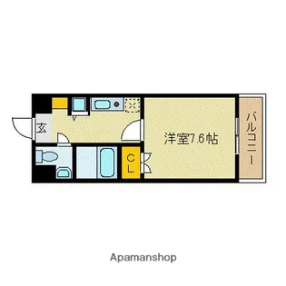 ダイナコートエスタディオサラ A棟【4階】の間取り
