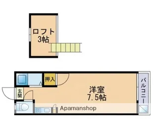 リバティコーポ別府【1階】の間取り
