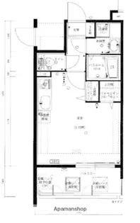 グランフォーレ西新アネックス【8階】の間取り