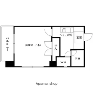 サンコート秋穂【2階】の間取り