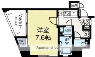 ラフォーレ赤坂アネックス【10階】の間取り
