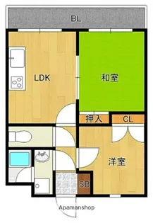 ルフェール博多駅南【2階】の間取り
