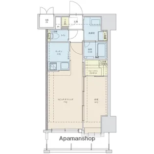 ネストピア博多駅前Ⅱ【9階】の間取り