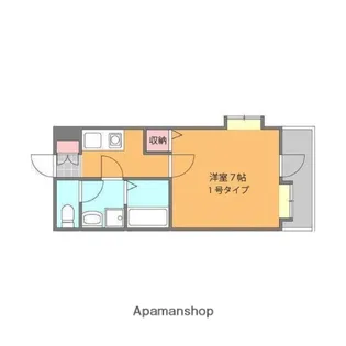 プリエール高宮Ⅰ【4階】の間取り