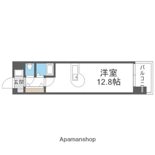 1Rの間取り画像