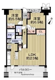 サーパス薬院【3階】の間取り