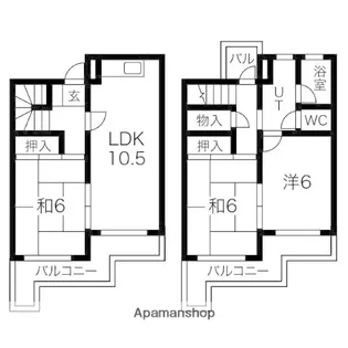 高宮多賀ハイツ【1階】の間取り