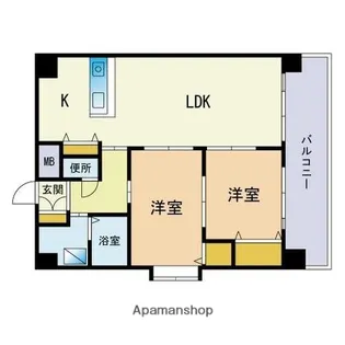 ルモール大濠北【9階】の間取り
