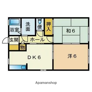 コンテパルティロ大橋【1階】の間取り