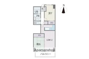 エルスタンザ別府【8階】の間取り