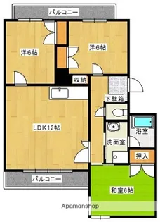 Aマンション【4階】の間取り