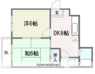 フローレンス昭代【3階】の間取り