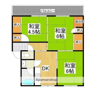月俣ビル【3階】の間取り