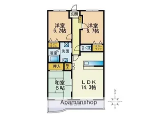 3LDKの間取り画像