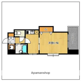 クロスステージ博多駅前【6階】の間取り