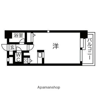 サンセーヌ大名【8階】の間取り
