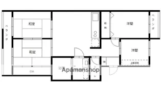 プレリュード東那珂【3階】の間取り