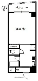 インペリアル舞鶴【7階】の間取り