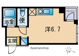 E−LIFE渡辺通り【3階】の間取り