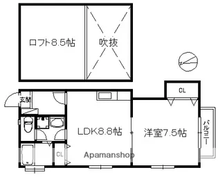 ポラリス橋本西【2階】の間取り