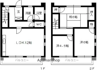 アバンテ別府【1階】の間取り