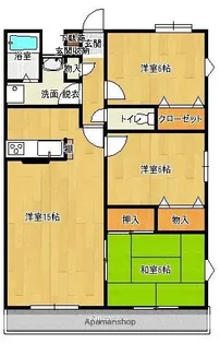 プレイス曙【2階】の間取り