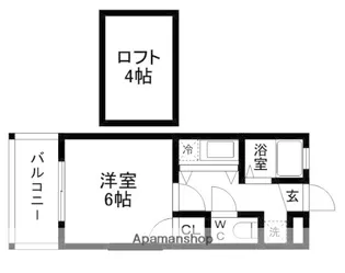 パークタウン荒戸【2階】の間取り