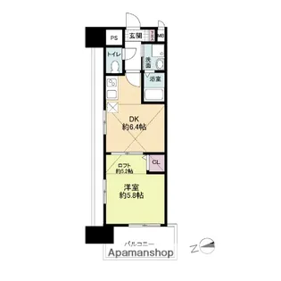 レジディア博多【14階】の間取り