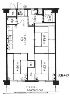 天神南ハイツ【6階】の間取り